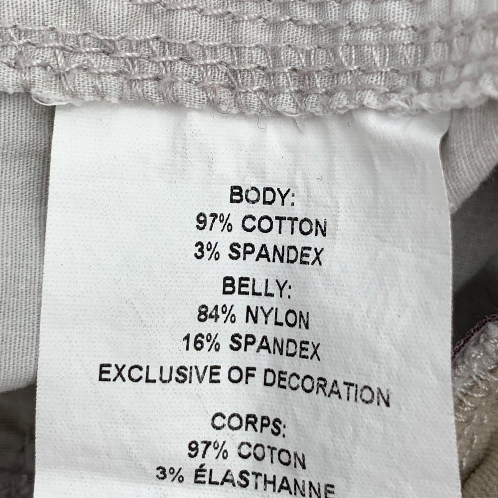 A Pea in the Pod Size Large Maternity Cropped Cargo Camouflage Casual Pants - Picture 9 of 9